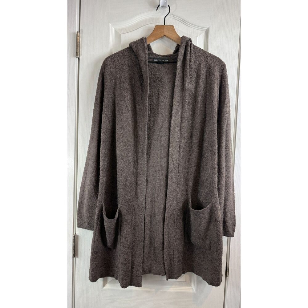 Barefoot Dreams Women's CozyChic Lite Hooded Cardigan Pockets Size XS / S